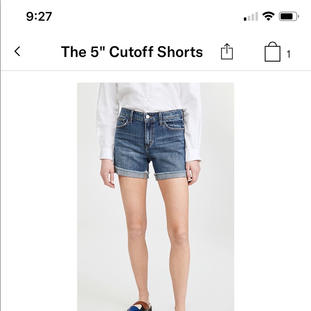 Joe’s jeans cut off roll short